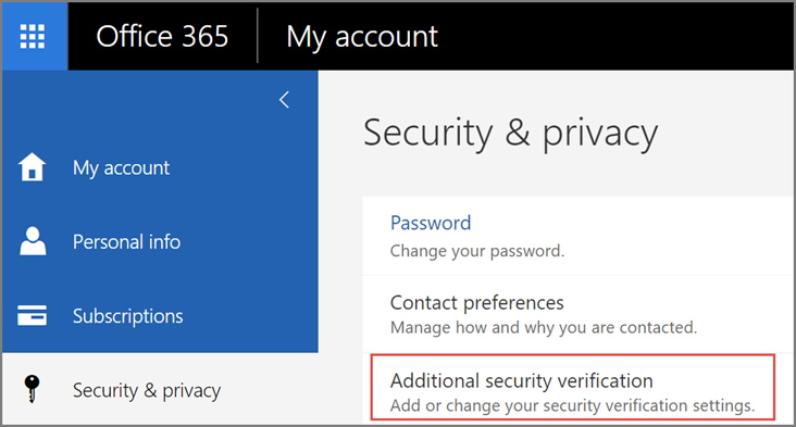 Additional Security Verfication